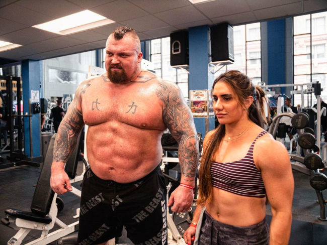 Eddie Hall And Gorgeous Powerlifter Stefi Cohen