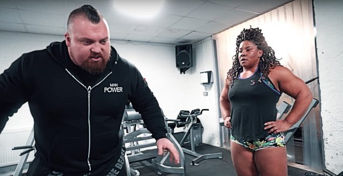 Eddie Hall Coaches Andrea Thompson